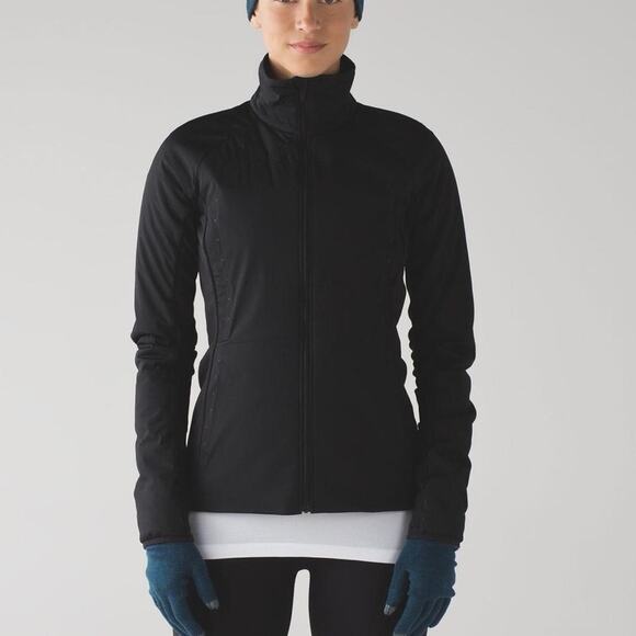 lululemon run for the cold black jacket - Picture 1 of 8